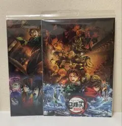 鬼滅の刃　キービジュアル　クリアポスター　A3 2種　未開封