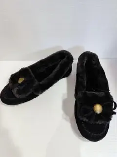 新品タグ付★RODEO CROWNS ボアモカシンシューズ　Mサイズ