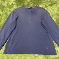 Polo by Ralph Lauren ネイビー M ヘンリーネック サーマル