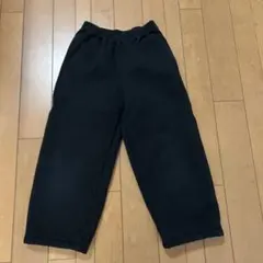 UNIQLO ユニクロ　ワイド　ボアスウェットパンツ　130 ㎝　黒