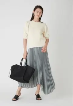 【Mila Owen】ランダムヘムプリーツスカート