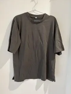 【GU】ドライポンチTシャツ　オリーブ 半袖