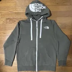 【M】【カーキ】ノースフェイス リアビューフルジップフーディ パーカー