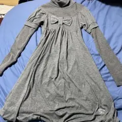 pom ponette グレー 長袖ワンピース 110cm