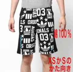 adidas 文字ロゴ ハーフパンツ