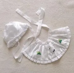 お宮参り用　スタイ　帽子　セット