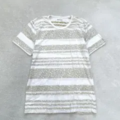 アベイル 半袖ボーダーTシャツ メンズ トップス カットソー 定番 シンプル 白