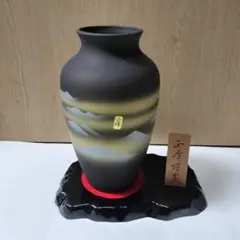 花瓶　九谷焼　正峰謹製　金彩雲海　✦ 新品未使用 ✦