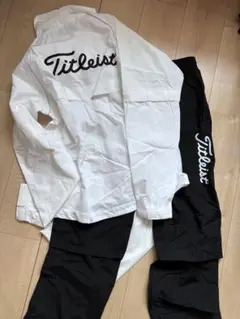 Titleist 高機能 2WAY ゴルフ レインウェア 上下セット ポーチ付き