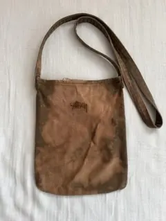 Stussy ブラウン タイダイ ショルダーバッグ