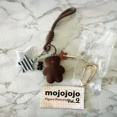 mojojojoフィギュアマスコット　じゃらじゃらキーホルダー ガチャ　茶色熊
