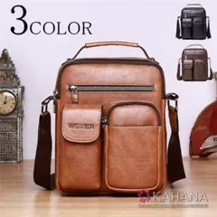 ショルダーバッグ メンズ レザー ビジネス 斜め掛け ハンドバッグ 通勤 かばん