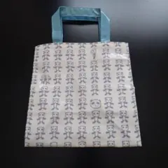美品【marimekko】マリメッコトートバッグ ピックルース薔薇ネイビー 