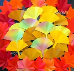 いちょう飾り　もみじ飾り　紅葉壁面飾り　秋壁面飾り　10月飾り　11月壁面飾り