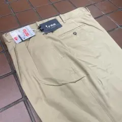 新品春夏ベージュ系ゴルフパンツ　メンズスラックス【w94 BB5】ゴム付きのサムネイル