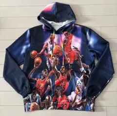 バスケットボール選手が描かれたパーカー　Mサイズ　Michael Jordan