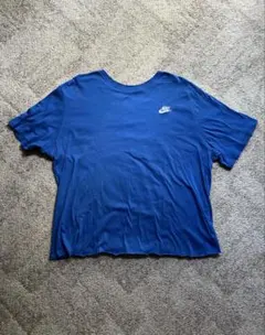 NIKE TEE xlサイズ ナイキ Tシャツ ブルー ワンポイントロゴ
