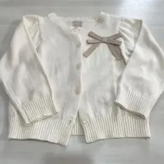 【極美品】プティマイン　リボンカーディガン　S size