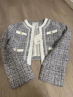 MERCURYDUOツイード クロップドジャケット スカート