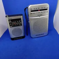 ELPAとKOZUMUWAN ポータブルラジオ 2台のサムネイル