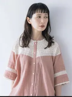 ぷー★kazumi ★刺繍とレースマルチブラウス＊ブラウスのみ ぷー様専用☆kazumi ☆刺繍とレースマルチブラウス＊ブラウスのみ