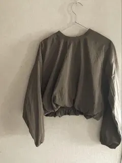 zara クロップド シャツ