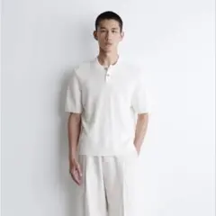 Soshiotsuki x Zara ヘンリーネックワッフルニットTシャツ - メルカリ