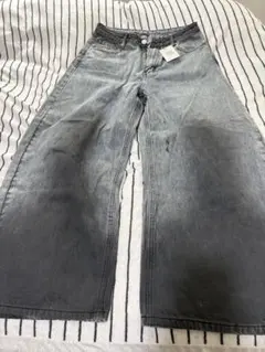 地底人 ワイドバルーンデニムパンツ