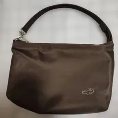 中古 LACOSTE ハンドバッグ ブラウン