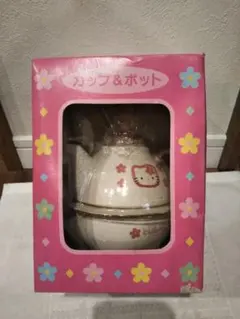 激レア希少】ハローキティ土鍋②赤色 和柄キティ 未使用 サンリオ 2005