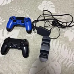 【中古】PlayStation4コントローラー(充電器付き)