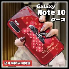 GalaxysNote10専用ケースレッド【茶色と青いと紫と桃色も在庫有ります】