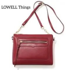 LOWELL Things ショルダーバッグ　レッド　本革