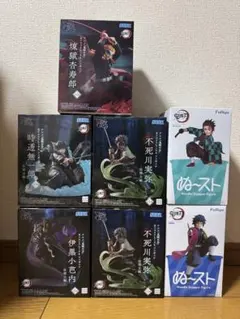 煉獄杏寿郎・時透・不死川・伊黒・ヌースト炭治郎・義勇フィギュアセット