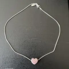 未使用　SWAROVSKI スワロフスキー　ピンク ハート　ネックレス