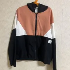 SHEIN キッズ カラーブロック フード付きジャケット