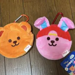 新品Wiggle Wiggle ぬいぐるみポーチ 2個セットのサムネイル
