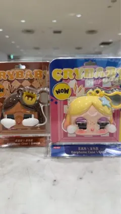 クライベイビー イヤホンケース ゴールド&ブラウン