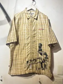 【希少/Y2K】eckō エコーコンプレックス 半袖チェックシャツ XL B系のサムネイル