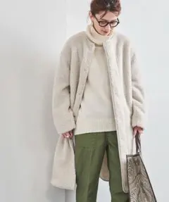 ユナイテッドアローズ　ボアノーカラーコート