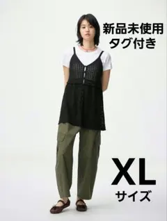 透かし編みニットキャミソールチュニック　GUのサムネイル