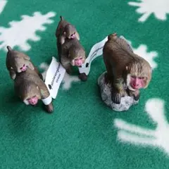 Miniatureplanet ニホンザル フィギュア ボス＆母と子 3点セット
