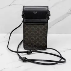 ⭐️美品⭐️ セリーヌ トリオンフキャンバス モバイルポーチ マカダム柄
