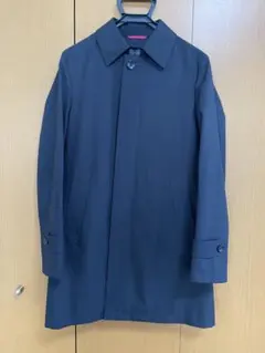 メンズステンカラーコート　ブラック