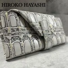 美品 HIROKO HAYASHI ヒロコハヤシ 長財布 レザー ハラコ 白 黒 HIROKO HAYASHI（ヒロコ ハヤシ） 最大46%☆1/8限定 ヒロコ ハヤシ 長