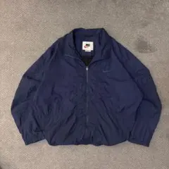 90s NIKE ナイロンジャケット　銀タグ　ドローコード付き　oldnike