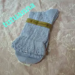 tutuanna ラベンダー（ライトブルー系） レースソックス 22-24cm