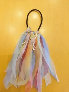 多色リボンヘアゴム