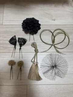 成人式 髪飾り＆金箔