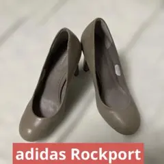 アディダス ROCKPORT 本革 ベージュ ハイヒール 約9cm